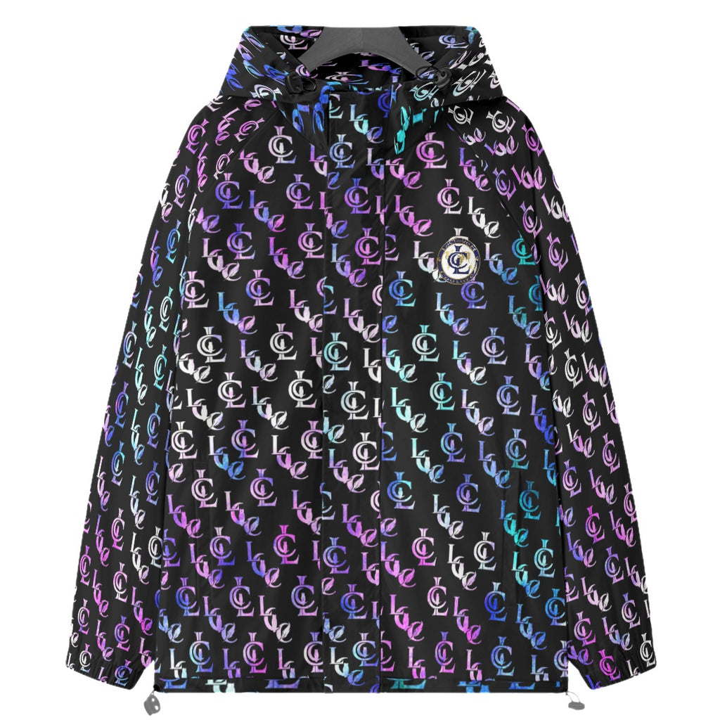 LCC NEW RICH COLORING BLC Raglan Windbreaker With Zipper Closure