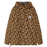 LCC NEW RICH BROWN Raglan Windbreaker With Zipper Closure