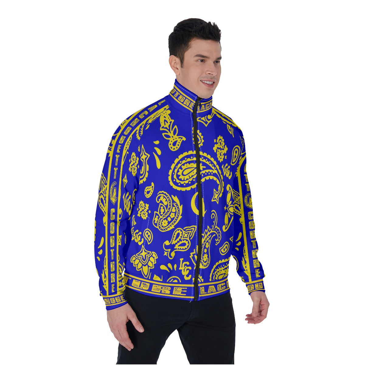 BANDANA PAISLEY SLAUSON Men's Stand Collar Jacket