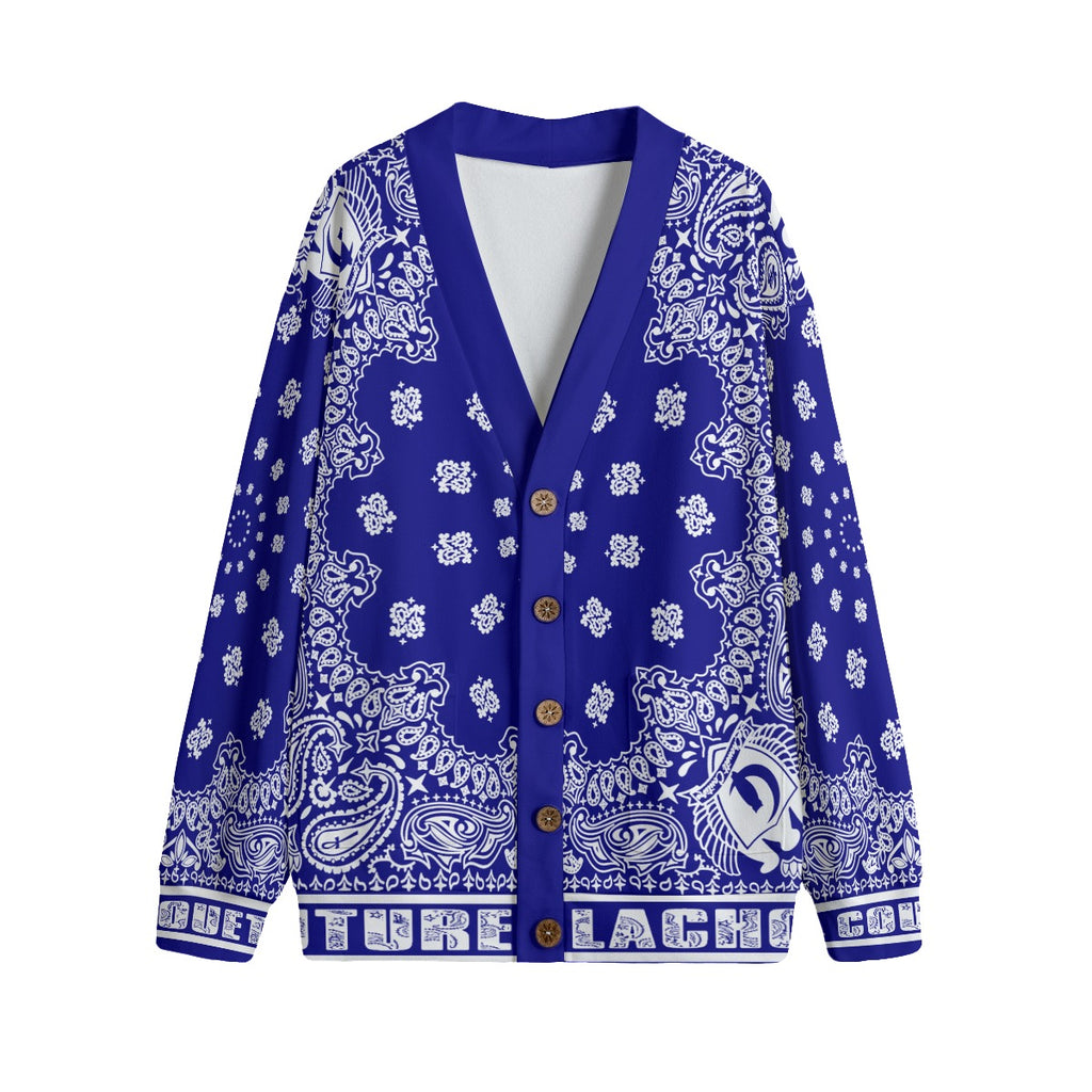 BANDANA Cs'UP Unisex V-neck Cardigan With Button Closure