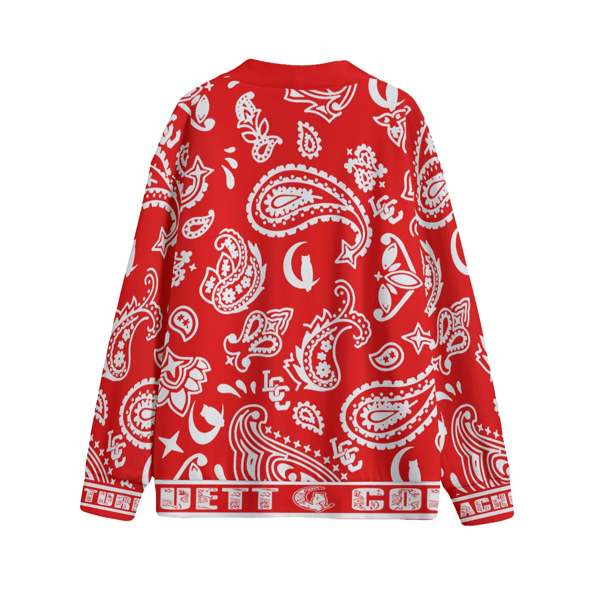 BANDANA PAISLEY Bs'UP Unisex Cardigan With Button Closure