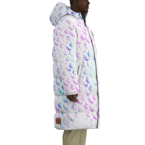 NEW RICH COLOURWHT Unisex Long Down Jacket