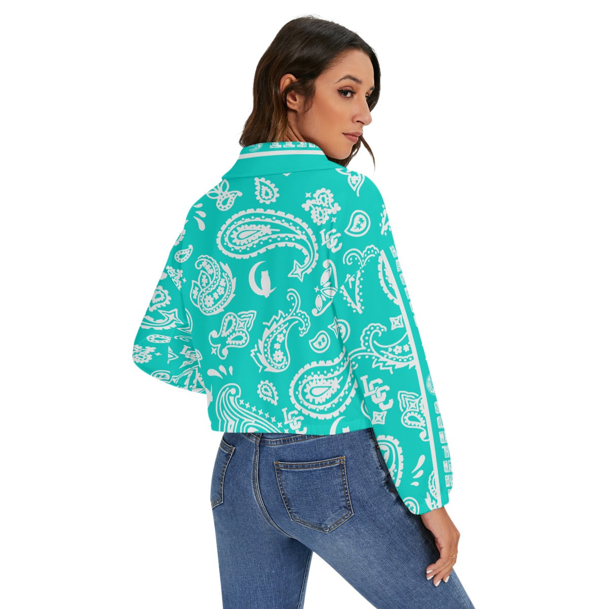 BANDANA PAISLEY TRQSE Women's Zip Jacket