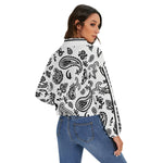 BANDANA PAISLEY WHT Women's Zip Jacket