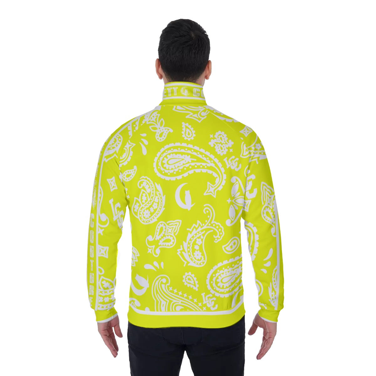 BANDANA PAISLEY L.K Men's Stand Collar Jacket