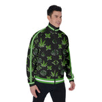 LCC WEEDY GREENBLC Men's Stand Collar Jacket