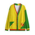 YANAZER  Unisex V-neck Cardigan With Button Closure