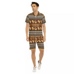 AFRIKA ORNEMENT Men's Short Sleeve Shirt Sets