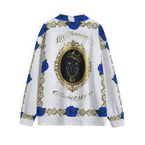 ROSES BLUE LCC Unisex V-neck Cardigan With Button Closure