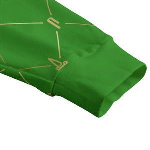 A.U.S DELUXE GREEN Unisex Cardigan With Button Closure