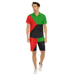 All-Over Print Men's Short Sleeve Shirt Set