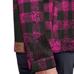 DUSTY PLAID GRPS Unisex Lapel Jacket  Cotton