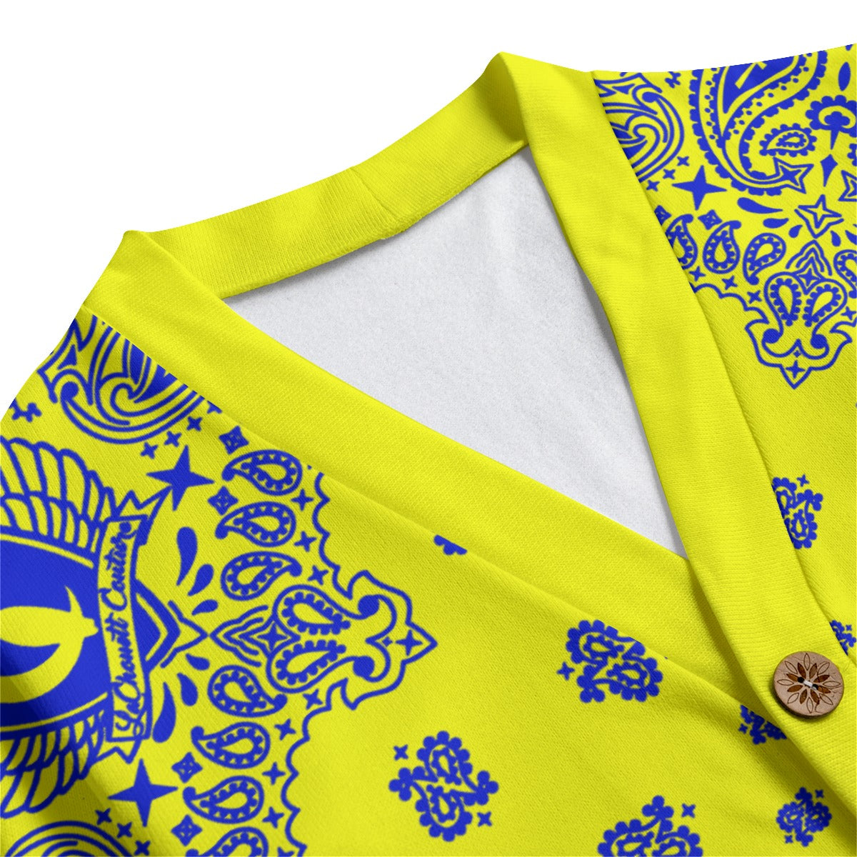 BANDANA CRENSH Unisex V-neck Cardigan With Button Closure