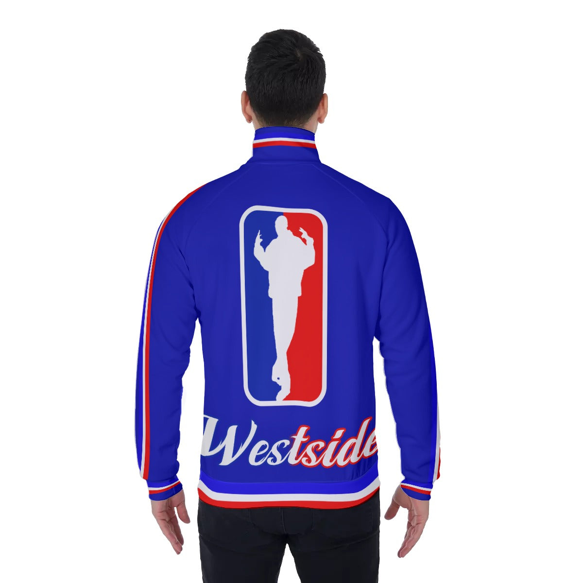 WESTSIDE BLUE Men's Stand Collar Jacket