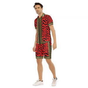 PRIVILEGE RED Men's Short Sleeve Shirt Sets