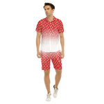LCC NEW RICH RED Men's Short Sleeve Shirt Set