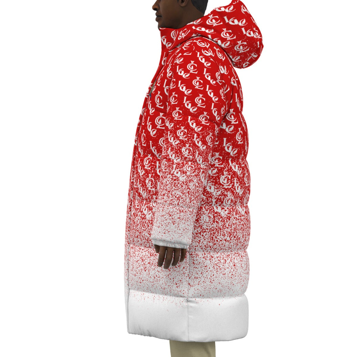 NEW RICH RED Unisex Long Down Jacket