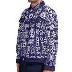 ADINKRA MXBLUE Unisex Lapel Jacket