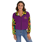 KENTE BUTAN PRPLE Women's Zip Jacket