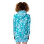 BANDANA PAISLEY TRQSE Women's Heavy Fleece Long Hoodie
