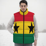 GHANA FLAG Unisex Down Vest