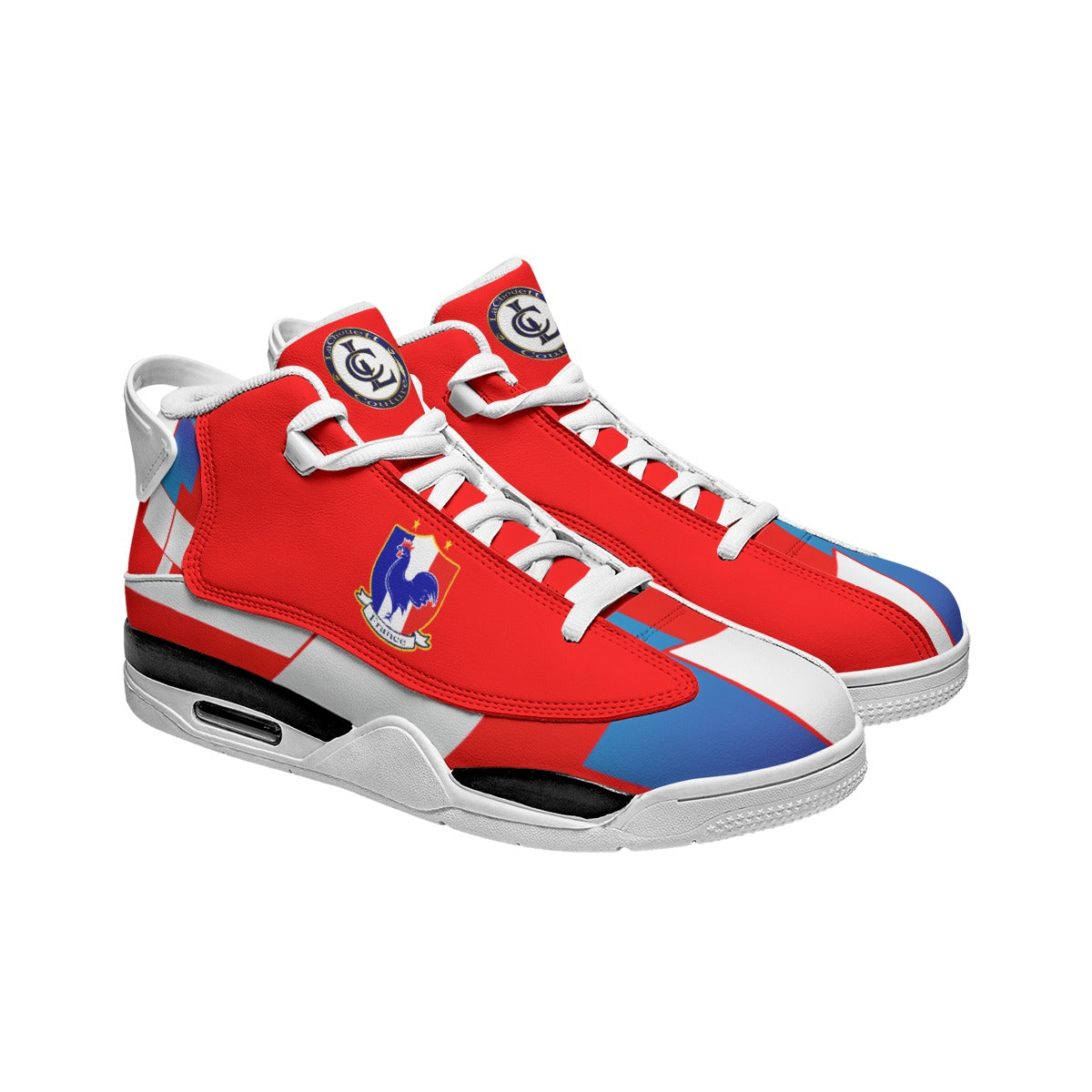 FRANCE RED Men's Shock Basketball Shoes
