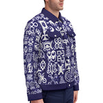 ADINKRA MXBLUE Unisex Lapel Jacket