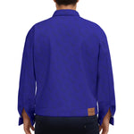 LCC BLUE Unisex Lapel Jacket  Cotton