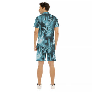 INFINITY BLUE Men's Short Sleeve Shirt Sets