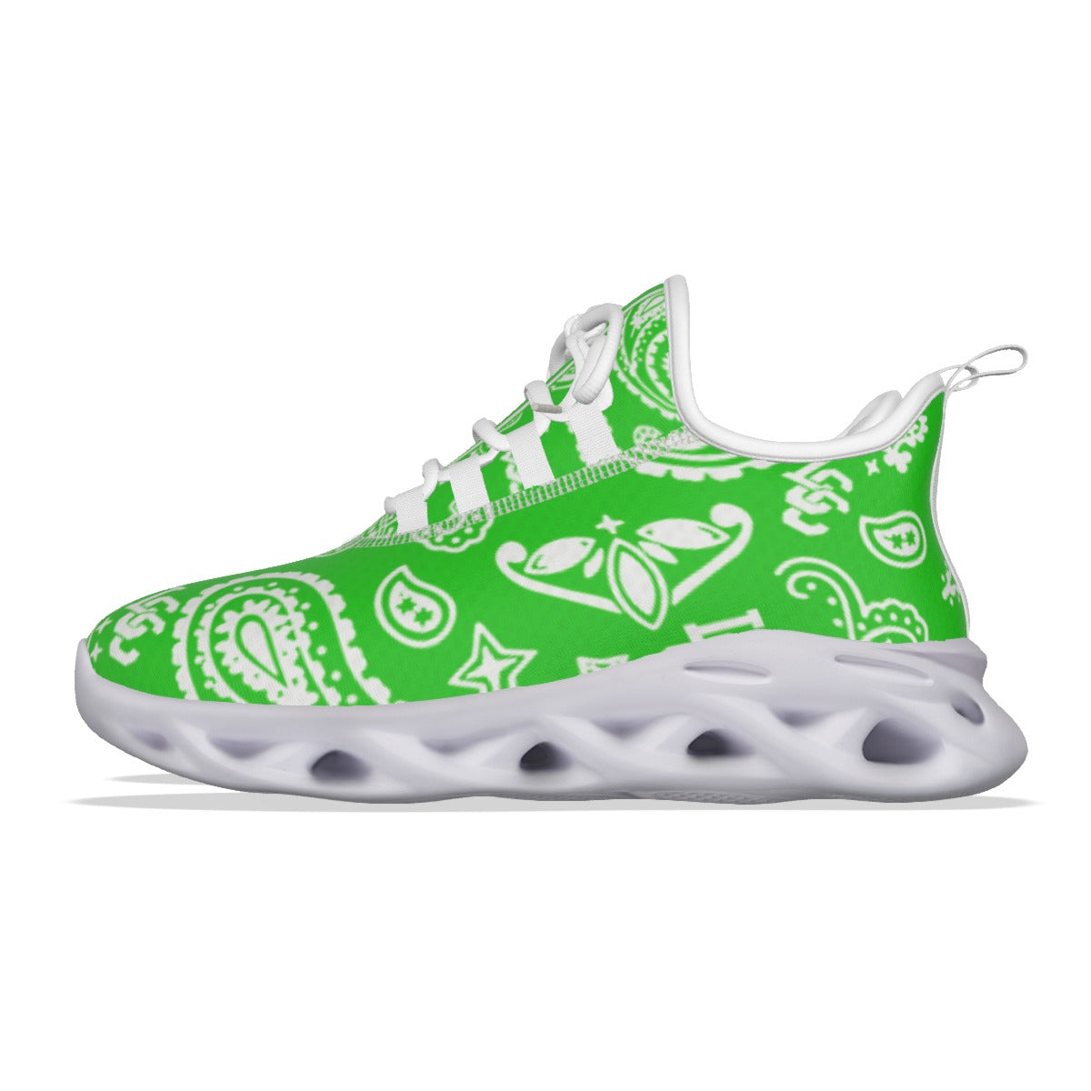 BANDANA PAISLEY GREEN Women's Sports Shoes