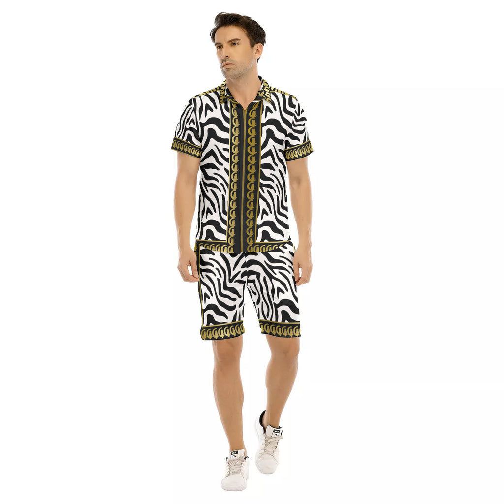 PRIVILEGE LCC WHT Men's Short Sleeve Shirt Sets