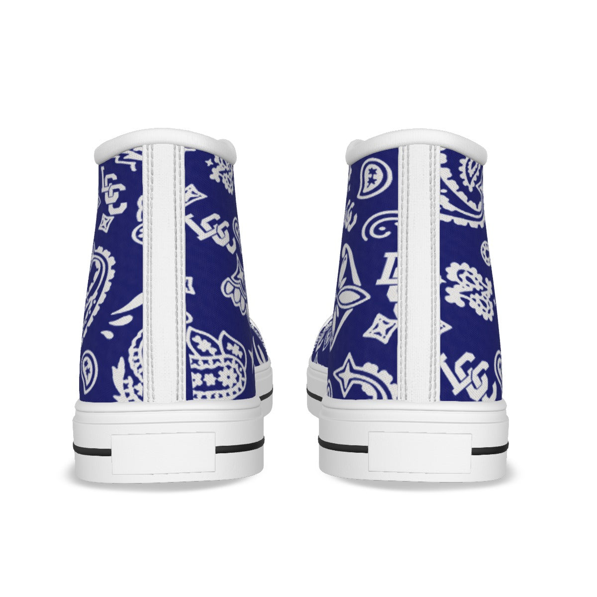 BANDANA PAISLEY NAVY High Canvas Shoes
