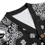 BANDANA BLC Unisex V-neck Cardigan With Button Closure