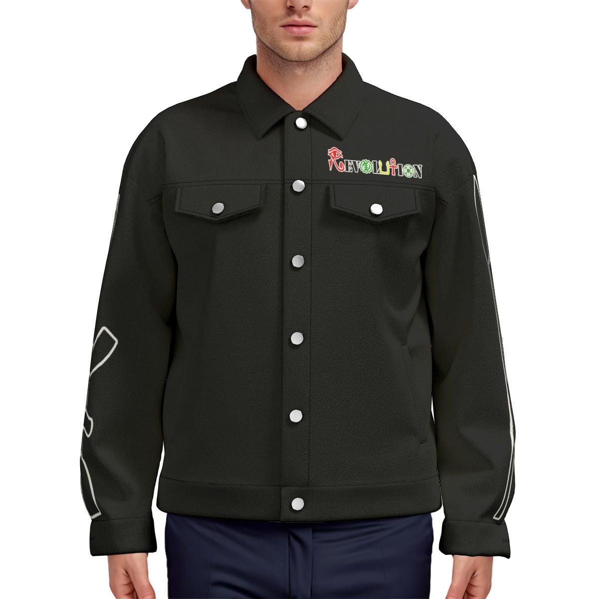 REVOLUTION Unisex Lapel Jacket  Cotton