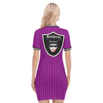 EAZY-E RUTHLESS PRPLE Women's Polo Collar Dress