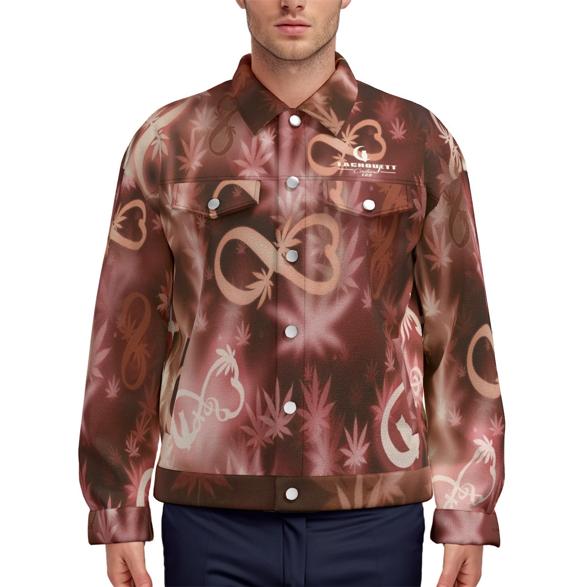 INFINITY RED Unisex Lapel Jacket