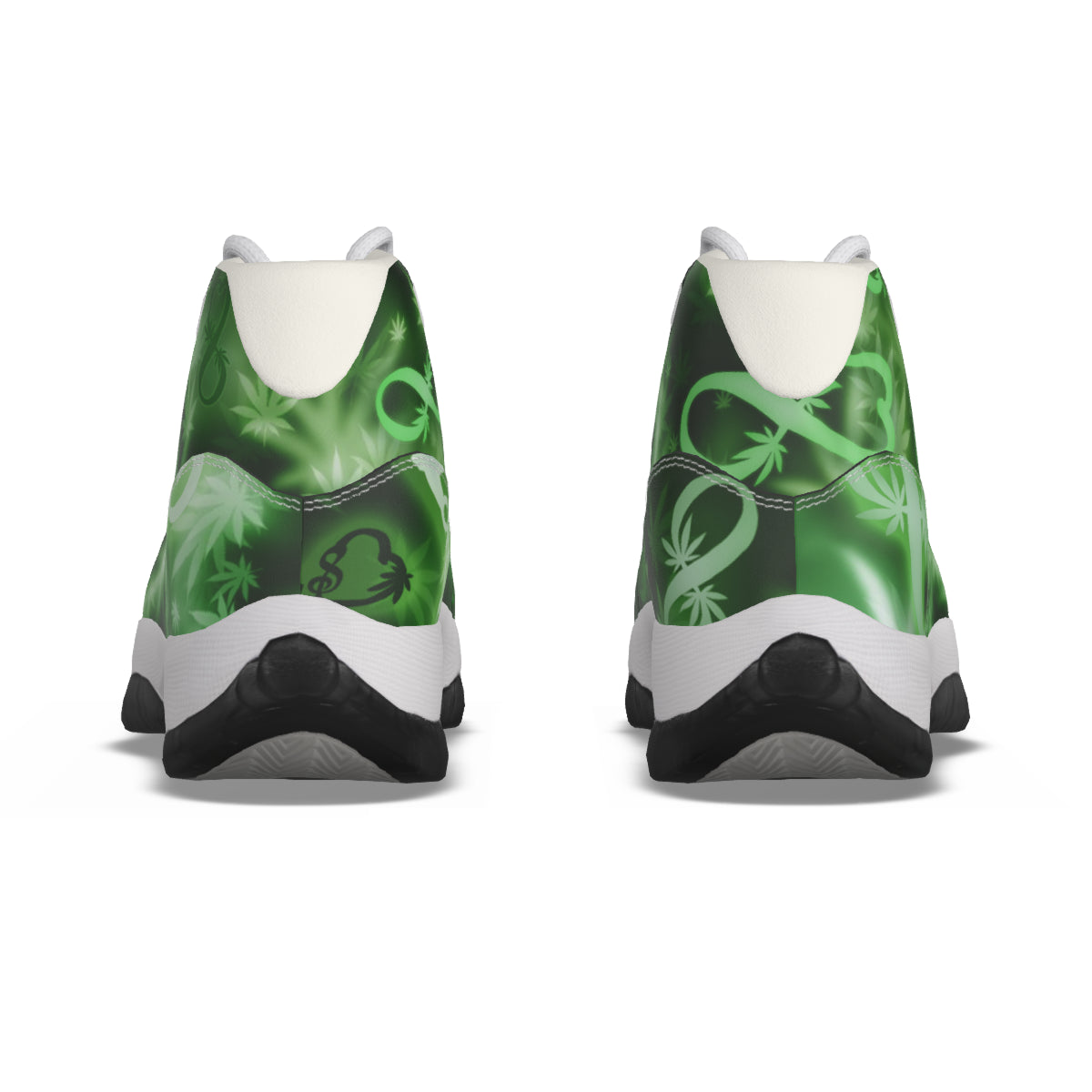 INFINITY GREEN High Top Basketball Shoes