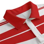 STRIPE UP BLOODY Unisex Lapel Collar Sweater