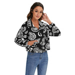 BANDANA PAISLEY BLC Women's Stand Collard Jacket