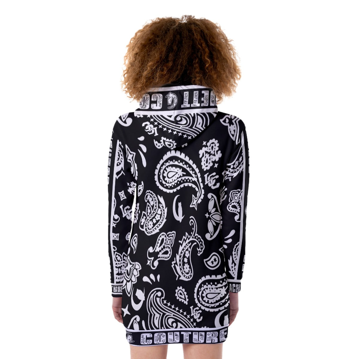 BANDANA PAISLEY BLC Women's Heavy Fleece Long Hoodie