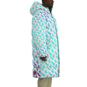 NEW RICH BLUETT Unisex Long Down Jacket