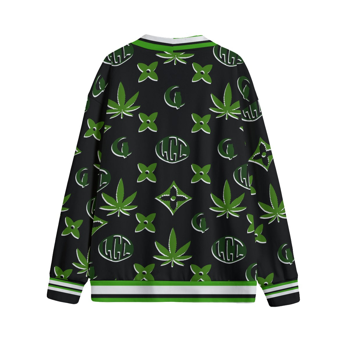 WEEDY LCC GREENBLC Unisex V-neck Cardigan With Button Closure