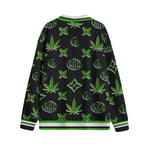 WEEDY LCC GREENBLC Unisex V-neck Cardigan With Button Closure