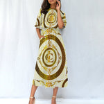 LCC RICH WHT Women's Elastic Waist Dress
