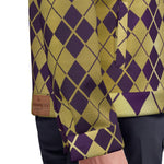 ARLEQUIN GRAPES Unisex Lapel Jacket Cotton
