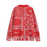 BANDANA MIX Bs'UP Unisex V-neck Cardigan With Button Closure