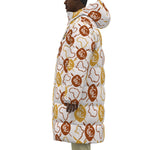 LCC WARRIOR WHT Unisex Long Down Jacket