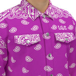 BANDANA FULLY GRAPES Unisex Lapel Jacket