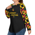 KENTE BUTAN Women’s O-neck T-shirt With Raglan Sleeve