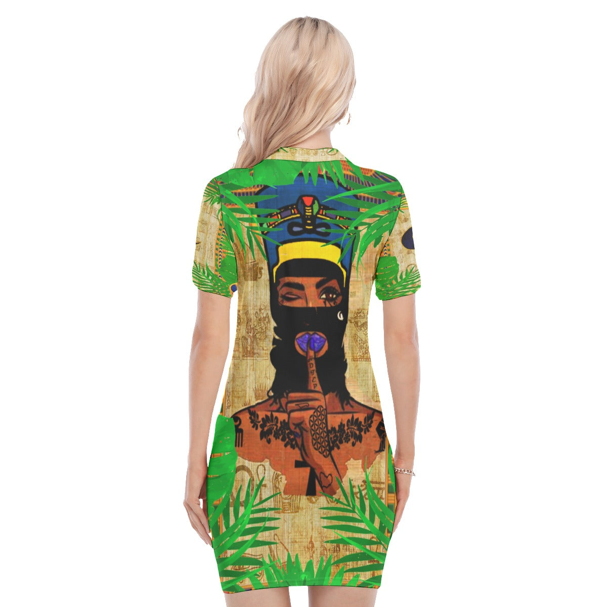 SKI MASK KWEEN Women's Polo Collar Dress